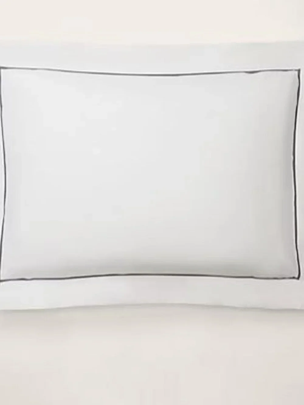 Ralph Lauren Organic Cotton Palmer Standard Pillowcase Sham Loft Gray NEW